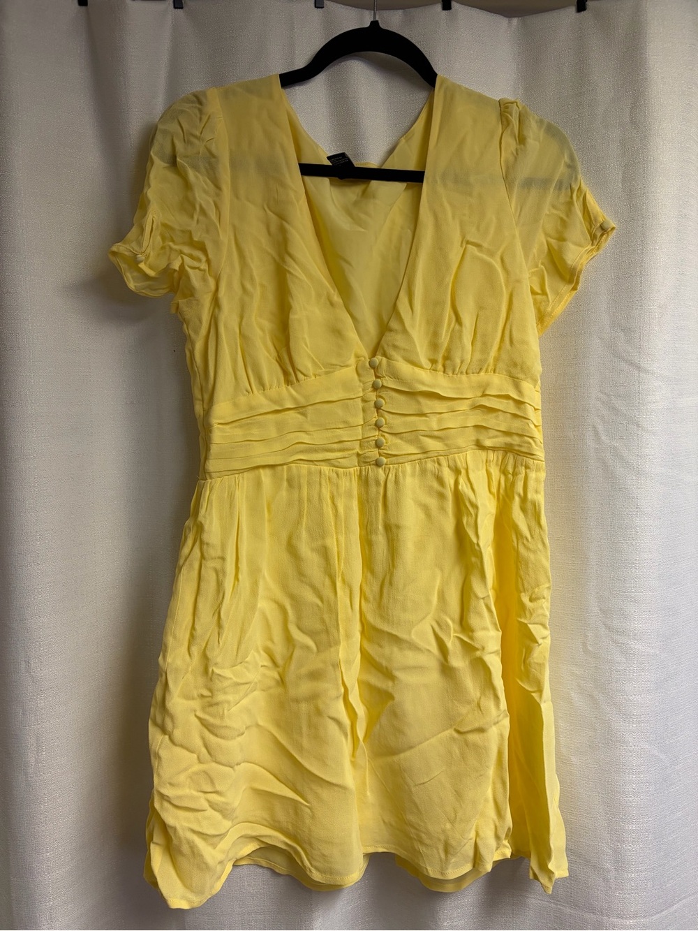 Forever 21 Light Yellow Mini Dress